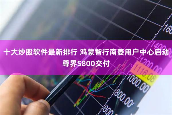 十大炒股软件最新排行 鸿蒙智行南菱用户中心启动尊界S800交付